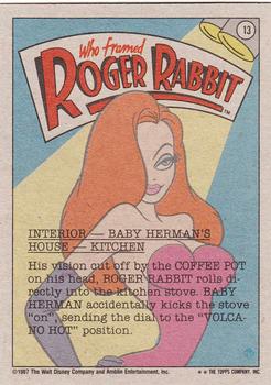 1987 Topps Who Framed Roger Rabbit #13 A Step in the Wrong Direction! Back