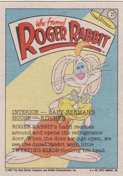 1987 Topps Who Framed Roger Rabbit #27 Roger's Tweeting Birds! Back