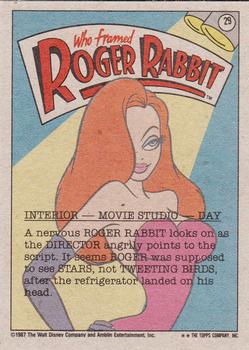 1987 Topps Who Framed Roger Rabbit #29 I Said Stars, Not Birds! Back