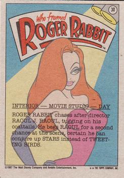1987 Topps Who Framed Roger Rabbit #30 Gimme One Last Chance! Back