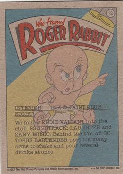 1987 Topps Who Framed Roger Rabbit #33 Inside the Club Back
