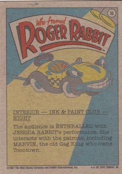 1987 Topps Who Framed Roger Rabbit #36 Va-Va-Va-Voom!! Back
