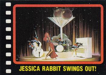 1987 Topps Who Framed Roger Rabbit #37 Jessica Rabbit Swings Out! Front