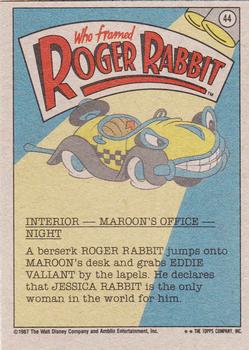 1987 Topps Who Framed Roger Rabbit #44 I Shan't Believe It...! Back
