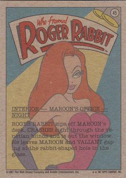 1987 Topps Who Framed Roger Rabbit #45 A Hasty Retreat Back