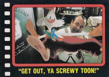 1987 Topps Who Framed Roger Rabbit #52 Get Out, Ya Screwy Toon! Front