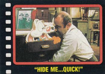 1987 Topps Who Framed Roger Rabbit #57 Hide Me ... Quick! Front