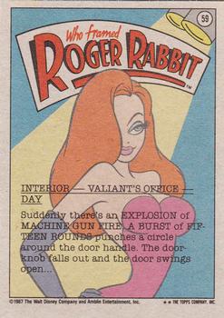 1987 Topps Who Framed Roger Rabbit #59 Oh No ... It's the Toon Squad! Back