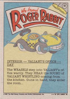1987 Topps Who Framed Roger Rabbit #60 Those Wily Weasels! Back