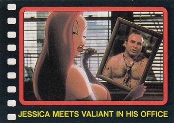 1987 Topps Who Framed Roger Rabbit #64 Jessica Meets Valiant in His Office Front