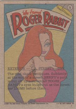 1987 Topps Who Framed Roger Rabbit #78 Look Oooooouuuuuuuttttttt!!! Back