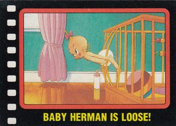 1987 Topps Who Framed Roger Rabbit #7 Baby Herman Is Loose! Front