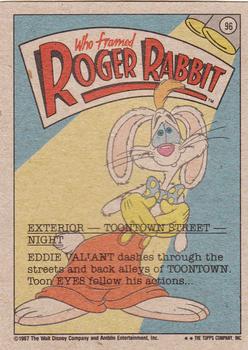 1987 Topps Who Framed Roger Rabbit #96 Mysterious Back Streets! Back