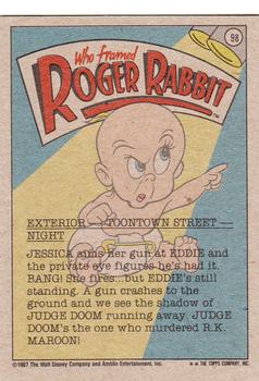 1987 Topps Who Framed Roger Rabbit #98 Jessica ... Friend or Foe? Back
