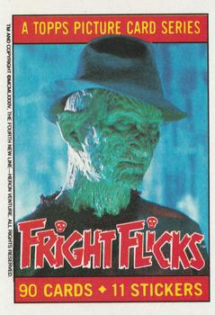 1988 Topps Fright Flicks #1 Title Card Front