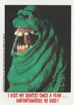 1988 Topps Fright Flicks #5 I Visit My Dentist Once a Year...Unfortunately, He Died! Front