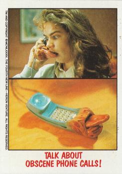 1988 Topps Fright Flicks #8 Talk About Obscene Phone Calls! Front
