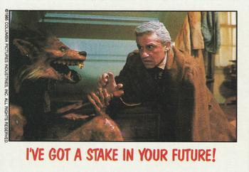1988 Topps Fright Flicks #17 I've Got a Stake In Your Future! Front