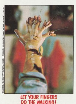 1988 Topps Fright Flicks #19 Let Your Fingers Do the Walking! Front
