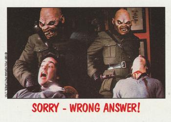 1988 Topps Fright Flicks #26 Sorry - Wrong Answer! Front