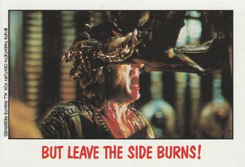 1988 Topps Fright Flicks #70 But Leave the Side Burns! Front