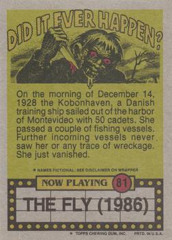 1988 Topps Fright Flicks #81 Hey, You're Right - I Can See Myself! Back