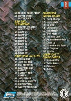 1996 Topps Barb Wire #2 Checklist Back