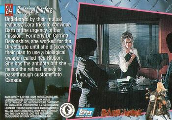 1996 Topps Barb Wire #34 Biological Warfare Back