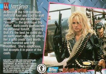 1996 Topps Barb Wire #44 Escort Service Back