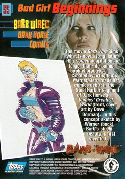 1996 Topps Barb Wire #55 Comics' Greatest World cover Back