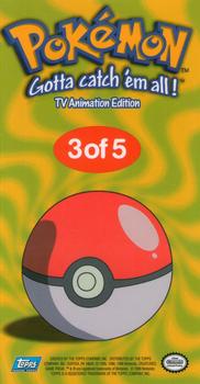 1999 Topps Pokemon TV Animation Edition Series 1 - Oversized Tin Topper #3 Bulbasaur Back