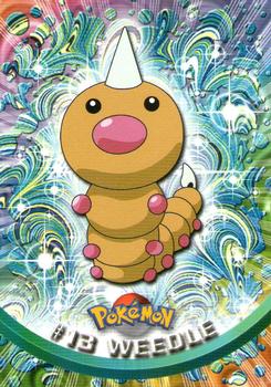 1999 Topps Pokemon TV Animation Edition Series 1 #13 Weedle Front