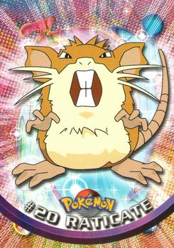 1999 Topps Pokemon TV Animation Edition Series 1 #20 Raticate Front