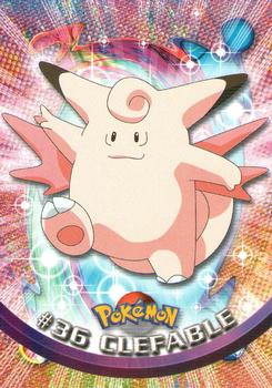 1999 Topps Pokemon TV Animation Edition Series 1 #36 Clefable Front