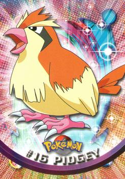 1999 Topps Pokemon TV Animation Edition Series 1 - Red Topps Logo #16 Pidgey Front