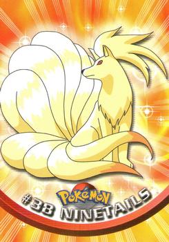 1999 Topps Pokemon TV Animation Edition Series 1 - Red Topps Logo #38 Ninetails Front