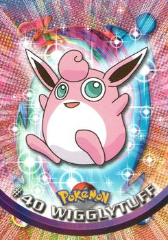 1999 Topps Pokemon TV Animation Edition Series 1 - Red Topps Logo #40 Wigglytuff Front