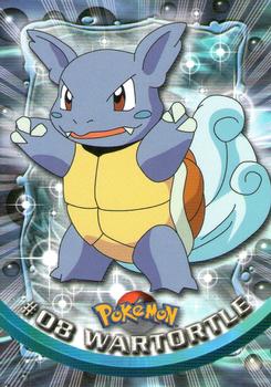 1999 Topps Pokemon TV Animation Edition Series 1 - Red Topps Logo #8 Wartortle Front