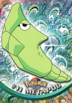 1999 Topps Pokemon TV Animation Edition Series 1 - Green Topps Logo #11 Metapod Front