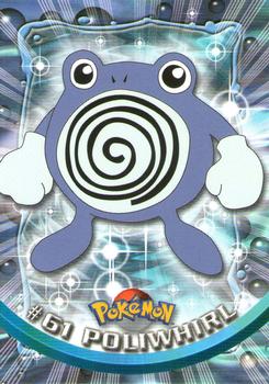 1999 Topps Pokemon TV Animation Edition Series 1 - Green Topps Logo #61 Poliwhirl Front