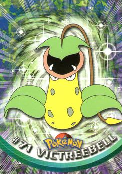 1999 Topps Pokemon TV Animation Edition Series 1 - Green Topps Logo #71 Victreebell Front