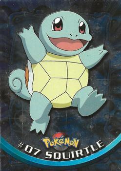 1999 Topps Pokemon TV Animation Edition Series 1 - Blue Topps Logo Foil #7 Squirtle Front