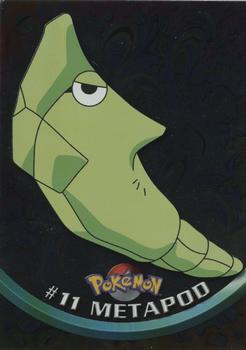 1999 Topps Pokemon TV Animation Edition Series 1 - Blue Topps Logo Foil #11 Metapod Front