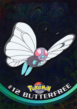 1999 Topps Pokemon TV Animation Edition Series 1 - Blue Topps Logo Foil #12 Butterfree Front