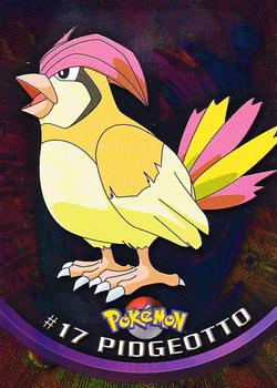 1999 Topps Pokemon TV Animation Edition Series 1 - Blue Topps Logo Foil #17 Pidgeotto Front