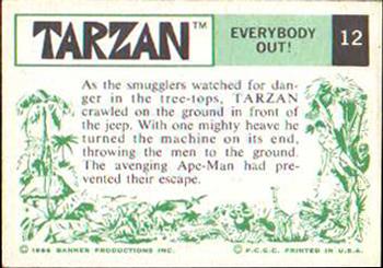 1966 Banner Tarzan #12 Everybody Out! Back