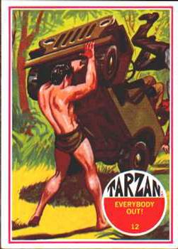 1966 Banner Tarzan #12 Everybody Out! Front