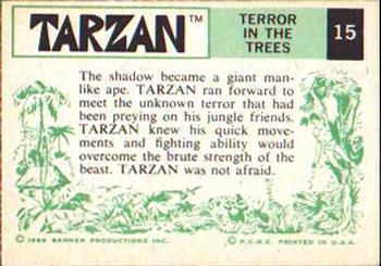 1966 Banner Tarzan #15 Terror in the Trees Back