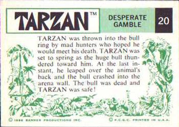1966 Banner Tarzan #20 Desperate Gamble Back
