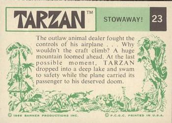 1966 Banner Tarzan #23 Stowaway! Back